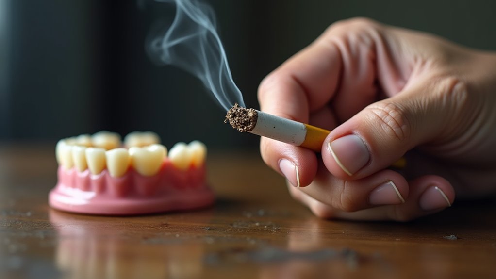 smoking contributes to gum disease